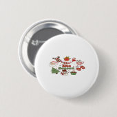 Het Is Het Seizoen Kerst Acryl Blok Ronde Button 5,7 Cm (Voorkant /achterkant)