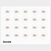 Het Is Het Seizoen Kerst Acryl Blok Ronde Sticker (Vel)
