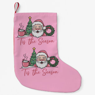 Het Is Het Seizoen Kerst Cute Winter Latte Kerstma Kleine Kerstsok