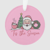 Het Is Het Seizoen Kerst Cute Winter Latte Kerstma Ornament (voorkant)