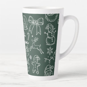 Het is het Seizoen - Kerst Doodle Latte Mok
