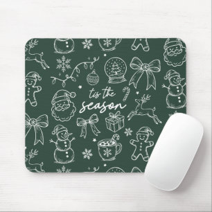 Het is het Seizoen - Kerst Doodle Muismat