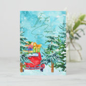 Het is het seizoen! kerst-Wenskaart (Staand voorkant)