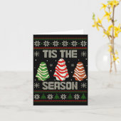 Het Is Het Seizoen Kerstboom Cakes Debbie Vakantie Kaart (Gele Bloem)