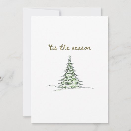 Het Is Het Seizoen Kerstboom Debbie Groovy Kerstma Feestdagenkaart (Voorkant)