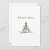 Het Is Het Seizoen Kerstboom Debbie Groovy Kerstma Feestdagenkaart (Voorkant / Achterkant)
