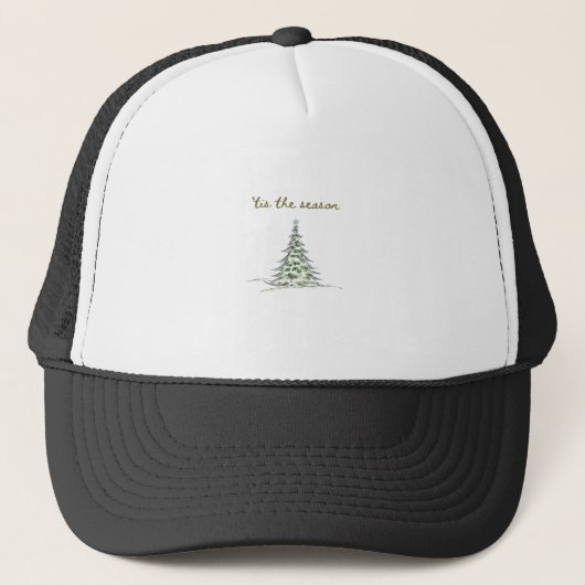 Het Is Het Seizoen Kerstboom Debbie Groovy Sinterk Trucker Pet (Voorkant)