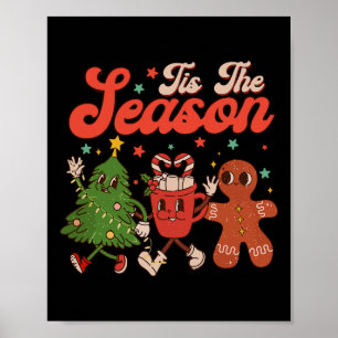 Het Is Het Seizoen Kerstboom Gemberkoek Koekje C Poster