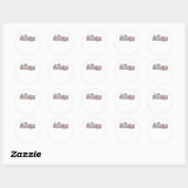 Het Is Het Seizoen Kerstboom Ronde Sticker (Vel)