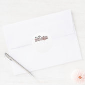 Het Is Het Seizoen Kerstboom Ronde Sticker (Envelop)