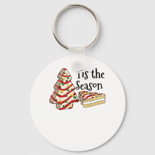 Het Is Het Seizoen Kerstboom Vintage Kerstmis Co Sleutelhanger