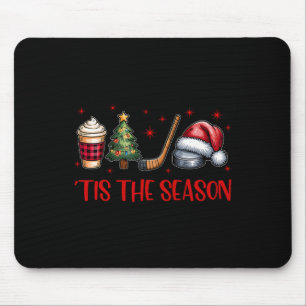 Het Is Het Seizoen Kerstmis Kerstman Koffie Kerstb Muismat