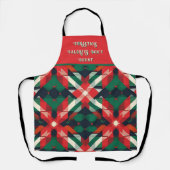 Het Is Het Seizoen Kerstmis Plaid Schort (Voorkant)