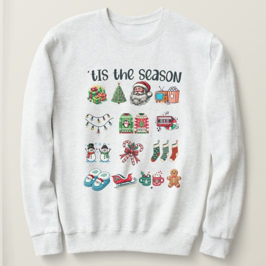 Het Is Het Seizoen Kerstmis Trui (Design voorkant)