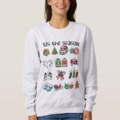 Het Is Het Seizoen Kerstmis Trui (Voorkant)