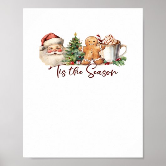 Het Is Het Seizoen Kerstvakantie Kleding Grappige Poster (Voorkant)