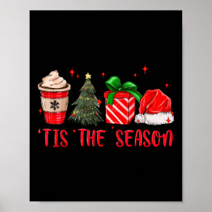 Het Is Het Seizoen Kerstvakantie Prettig Kerstfees Poster