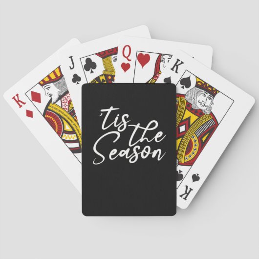 Het Is Het Seizoen Klassiek Ontwerp Pokerkaarten (Achterkant)