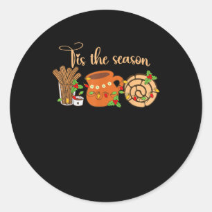Het Is Het Seizoen Mexicaans Kerst Cafecito Pan Du Ronde Sticker