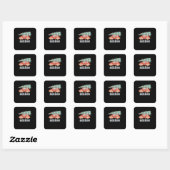 Het Is Het Seizoen Minimal Schoon Vierkante Sticker (Vel)