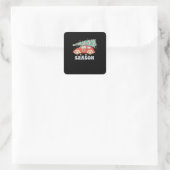 Het Is Het Seizoen Minimal Schoon Vierkante Sticker (Tas)