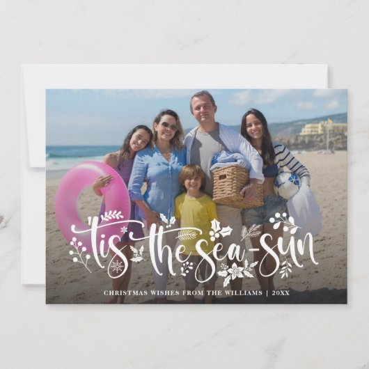 Het is het seizoen | Nautische Kerst Foto Kaart (Voorkant)