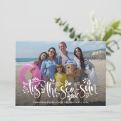 Het is het seizoen | Nautische Kerst Foto Kaart (Staand voorkant)