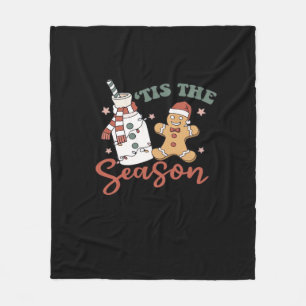 Het Is Het Seizoen Nieuwjaar Grappig Kerstmis Fleece Deken