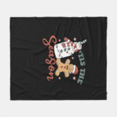 Het Is Het Seizoen Nieuwjaar Grappig Kerstmis Fleece Deken (Voorkant (Horizontaal))