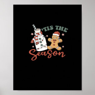 Het Is Het Seizoen Nieuwjaar Grappig Kerstmis Poster