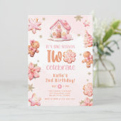 Het is het seizoen OM de 2e verjaardag van Cookie  Kaart (Staand voorkant)