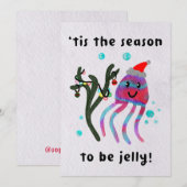 Het is het seizoen om gelatine te zijn! feestdagenkaart (Voorkant / Achterkant)