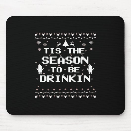 Het Is Het Seizoen Om Grappig Kerstmis Trendy Te D Muismat (Voorkant)