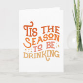 Het is het seizoen om grappige feestelijke ontwerp kaart (Voorkant)