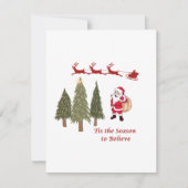 Het is het seizoen om te geloven op een  feestdagenkaart (Voorkant)