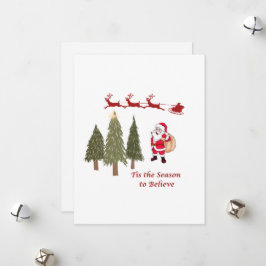 Het is het seizoen om te geloven op een feestdagenkaart