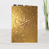 Het is het seizoen om te schitteren, gouden ster kaart (Achterkant)