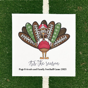 Het is het Seizoen Persoonlijke Thanksgiving Voetb Servet