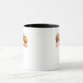 Het Is Het Seizoen Pompoenblad Latte Herfst Dankda Mok (Midden)