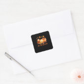 Het Is Het Seizoen Pompoenblad Latte Herfst Softba Vierkante Sticker (Envelop)