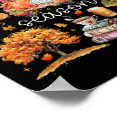 Het Is Het Seizoen Pompoenbladeren Herfst Poster (Hoek)