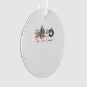 Het Is Het Seizoen Prettig Kerstmis Schattig Kerst Ornament (voorkant)