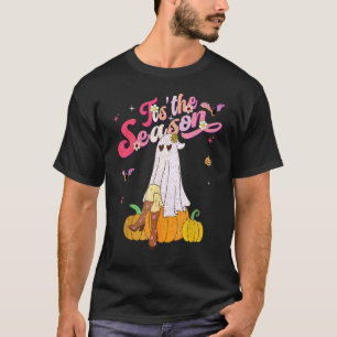 Het Is Het Seizoen Pumpkin Boo Jaren 60 70 Hippie T-shirt