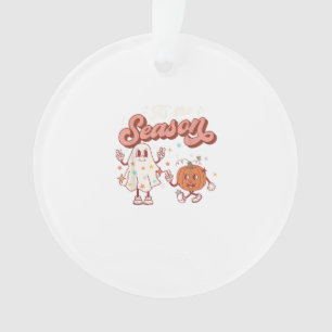 Het Is Het Seizoen Retro Halloween Feest Grappige  Ornament