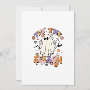 Het Is Het Seizoen Retro Halloween Feestje Grappig Feestdagenkaart