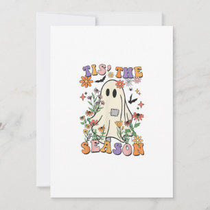 Het Is Het Seizoen Retro Halloween Feestje Grappig Feestdagenkaart