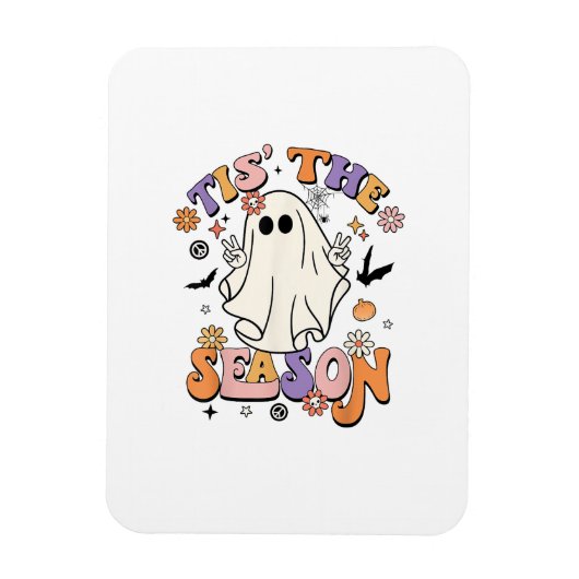 Het Is Het Seizoen Retro Halloween Feestje Grappig Magneet (Verticaal)