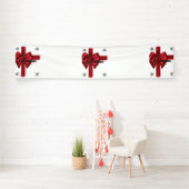 Het Is Het Seizoen Rood 2.5x12 Vinyl Banner (Insitu)