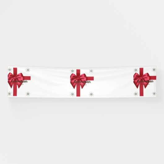 Het Is Het Seizoen Rood 2.5x12 Vinyl Banner (Horizontaal)