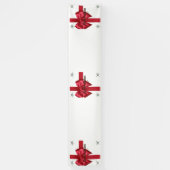 Het Is Het Seizoen Rood 2.5x12 Vinyl Banner (Verticaal)